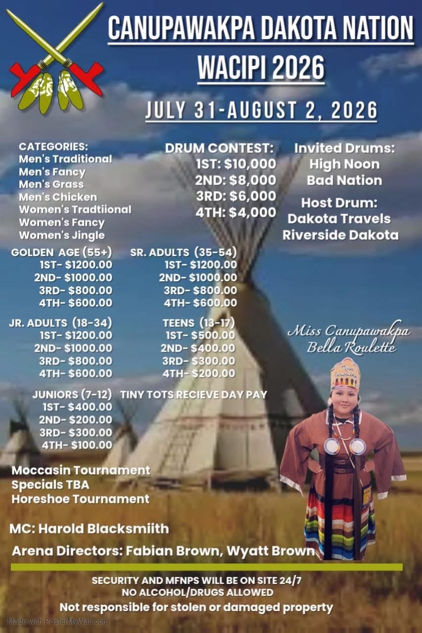 Canupawakpa Dakota Nation Wacipi 2026