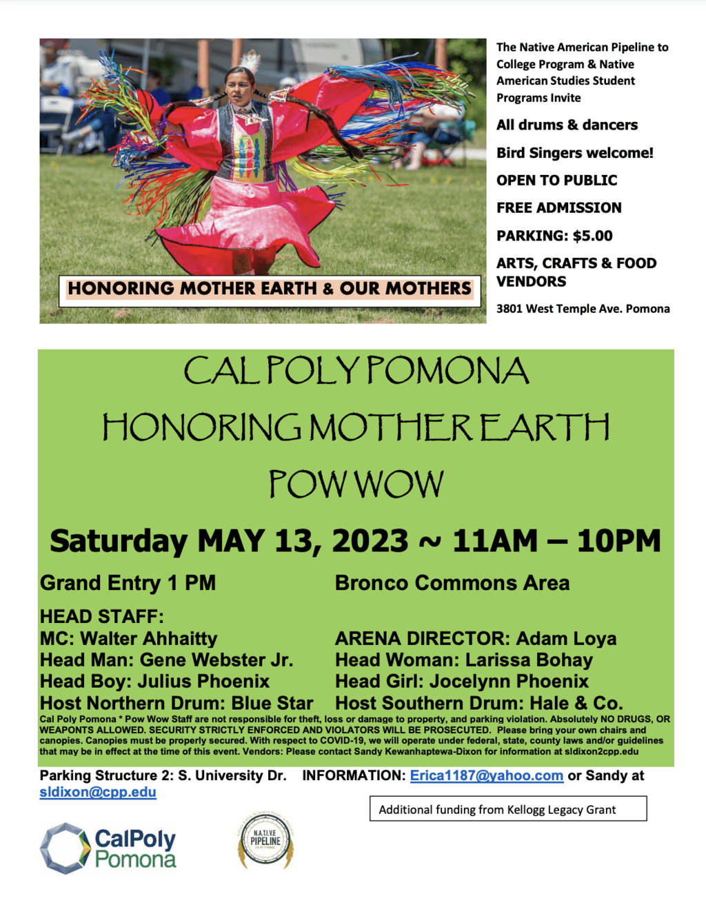 Cal Poly Pomona Honoring Mother Earth Pow Wow 2023