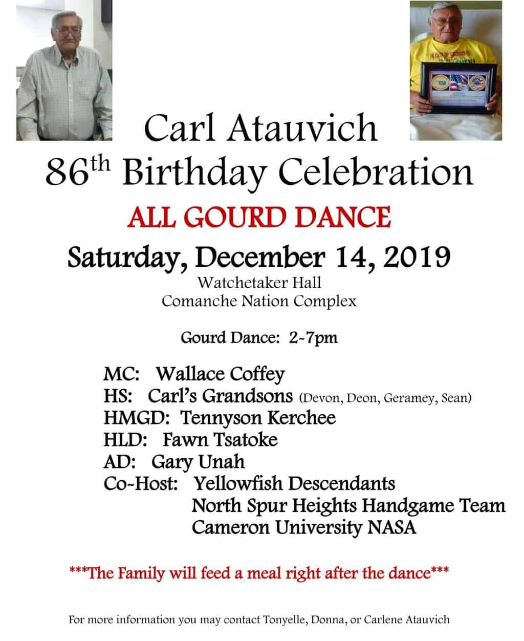 Carl Atauvich 86th Birthday Celebration - All Gourd Dance