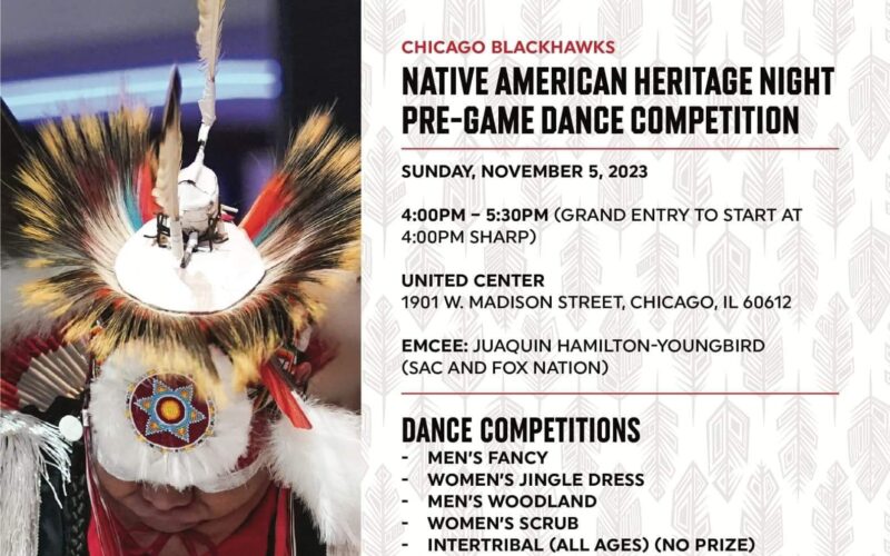 Chicago Blackhawks Native American Heritage Night PreGame Dance Competition 2023