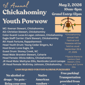 1st Annual Chickahominy Youth Pow Wow 2026