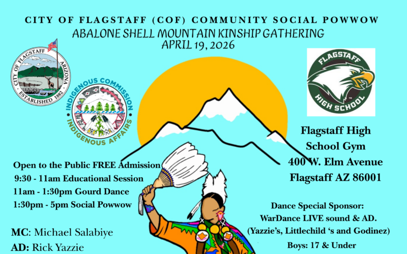 City of Flagstaff Community Social Pow Wow – Abalone Shell Mountain Kinship Gathering 2026