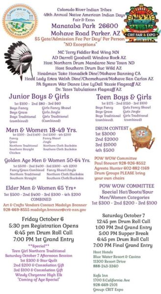 Colorado River Indian Tribes 49th Annual Native American Indian Days Fair & Expo 2023