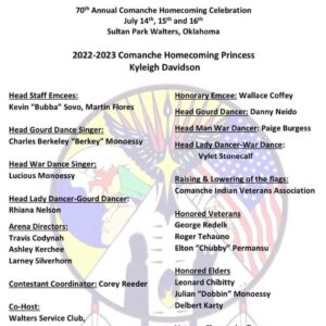 70th Annual Comanche Homecoming Celebration 2023