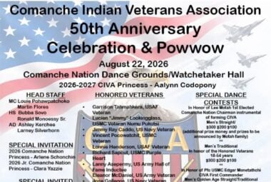 Comanche Indian Veterans Association 50th Anniversary Celebration & Pow Wow 2026