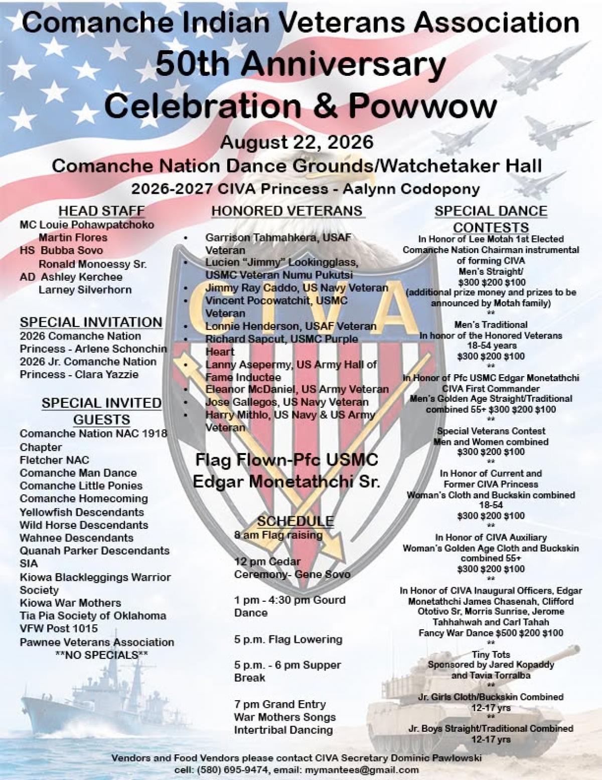 Comanche Indian Veterans Association 50th Anniversary Celebration & Pow Wow 2026