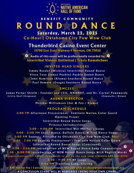 National Native American Hall of Fame Benefit Community Round Dance 2025