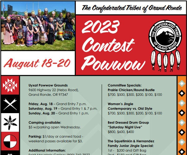 The Confederated Tribes of Grand Ronde Contest Pow Wow 2023 Pow Wow