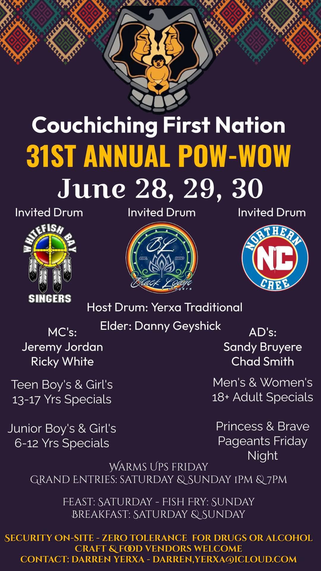 Couchiching First Nation 31st Annual Pow Wow 2024