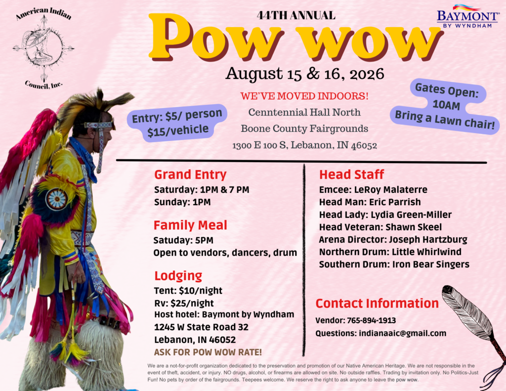 44th Annual American Indian Council Pow Wow 2026 – Pow Wow Calendar