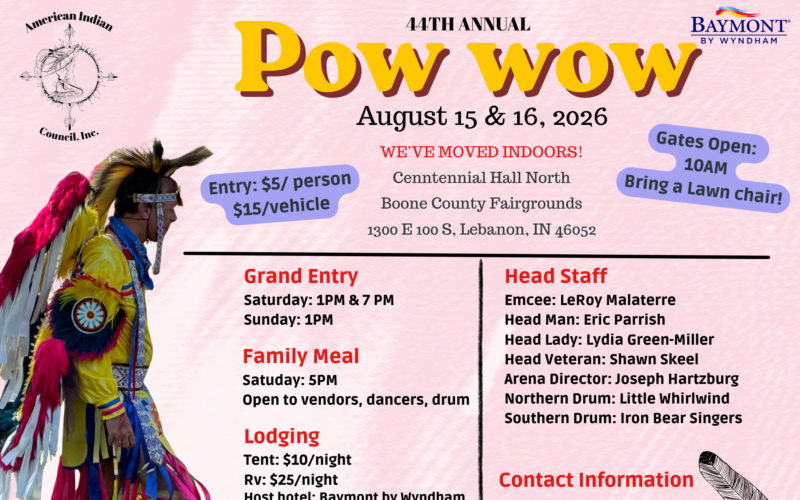 44th Annual American Indian Council Pow Wow 2026