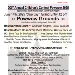 DOY Department of Youth Contest Pow Wow 2025