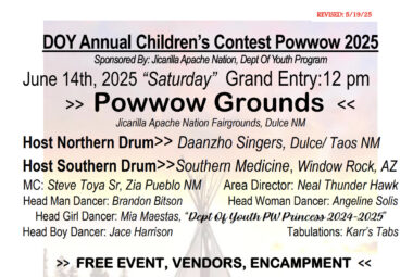 DOY Department of Youth Contest Pow Wow 2025