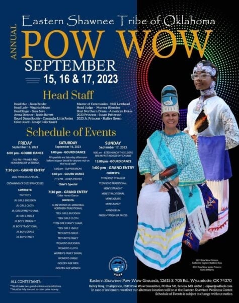 Eastern Shawnee Tribe of Oklahoma Annual Pow Wow 2023