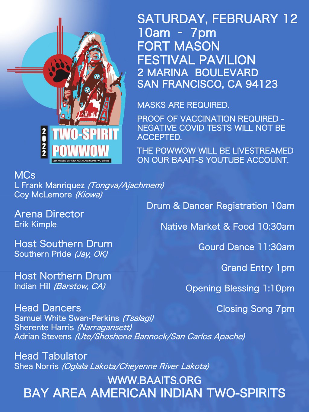 11th Annual Bay Area American Indian Two Spirits Pow Wow 2022