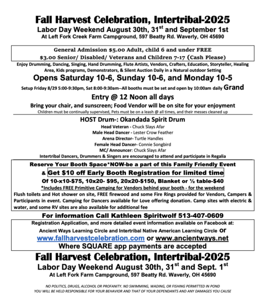 Fall Harvest Celebration (Waverly, OH) 2025 Fall Harvest Celebration (Waverly, OH) 2025