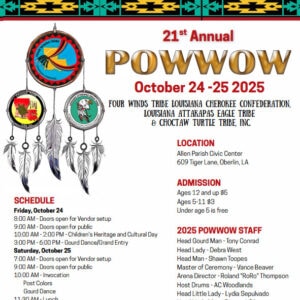 21st Annual Four Winds Tribe Louisiana Cherokee Confederation Pow Wow 2025