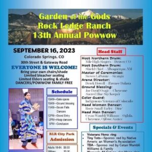 Garden of the Gods Rock Ledge Ranch 13th Annual Pow Wow 2023