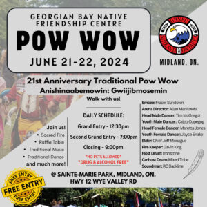 Georgian Bay Native Friendship Centre Pow Wow 2024