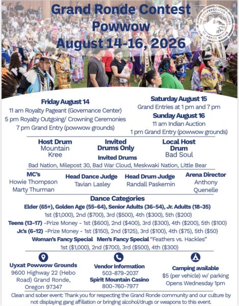 Grand Ronde Contest Pow Wow 2026