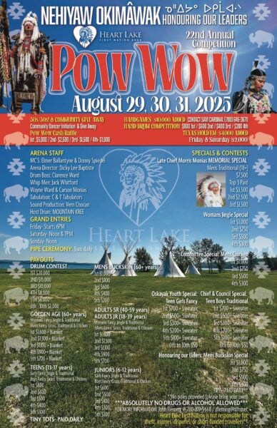 Heart Lake First Nation 22nd Annual Competition Pow Wow 2025 Heart Lake First Nation 22nd Annual Competition Pow Wow 2025