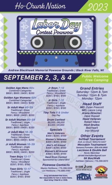 Ho-Chunk Nation Labor Day Pow Wow 2023