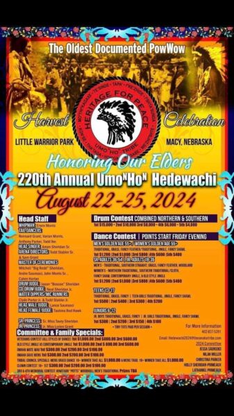 Honoring Our Elders 220th Annual UmoNHoN Hedewachi Pow Wow