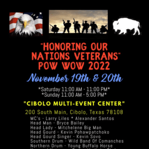 Honoring Our Nation's Veterans Pow Wow 2022
