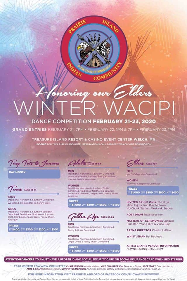 Minnesota Pow Wow Calendar 2022 Honoring Our Elders Winter Wacipi – Pow Wow Calendar