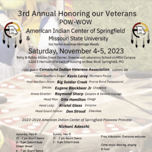 3rd Annual Honoring our Veterans Pow Wow 2023