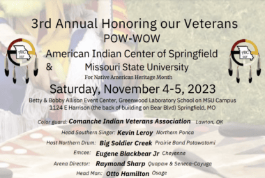 3rd Annual Honoring our Veterans Pow Wow 2023