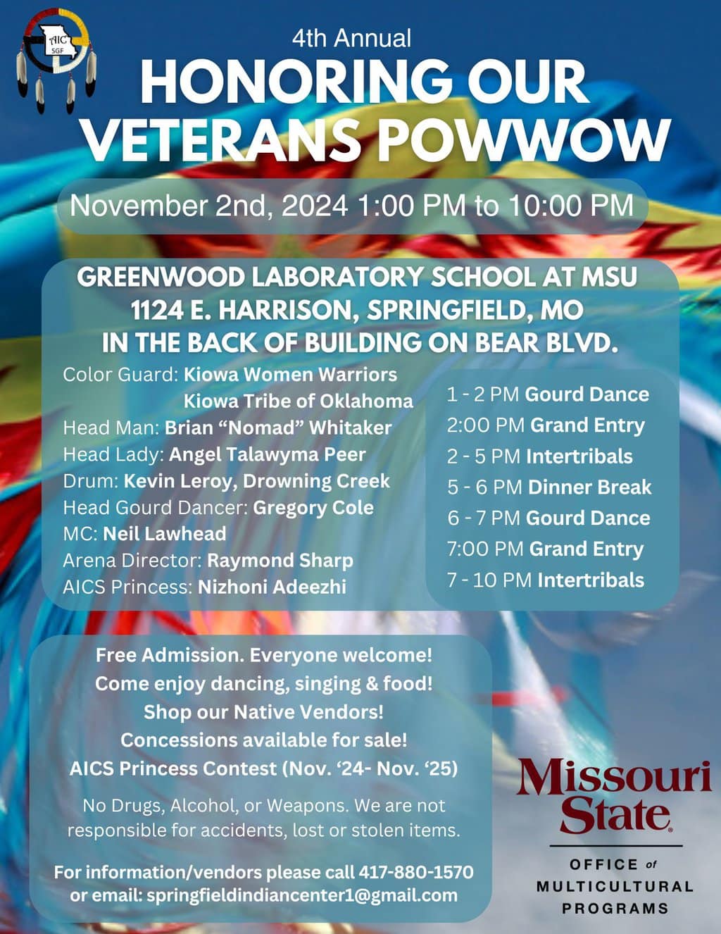 4th Annual Honoring our Veterans Pow Wow 2024