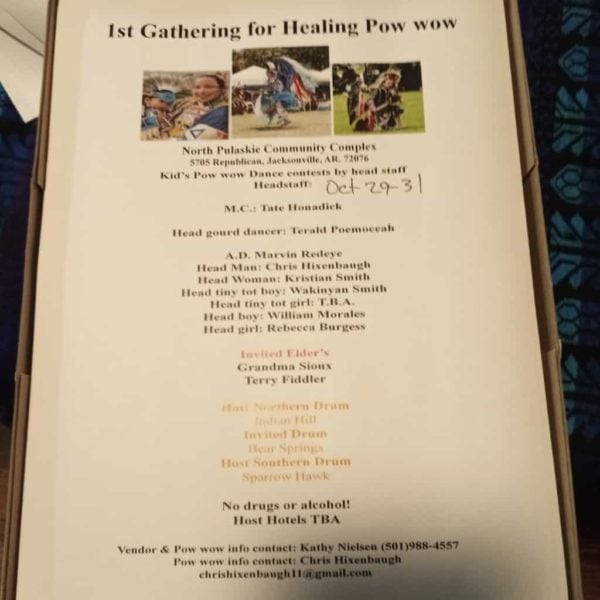 1st annual Gathering for Healing Pow Wow 2021. **POSTPONED***