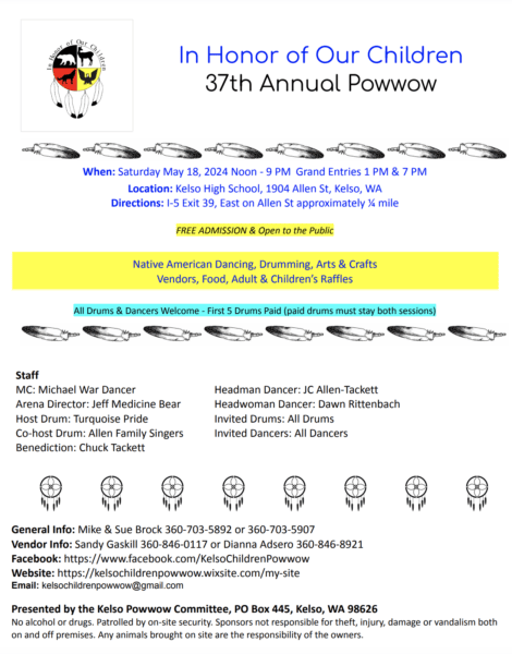 In Honor of Our Children Annual Pow Wow 2024