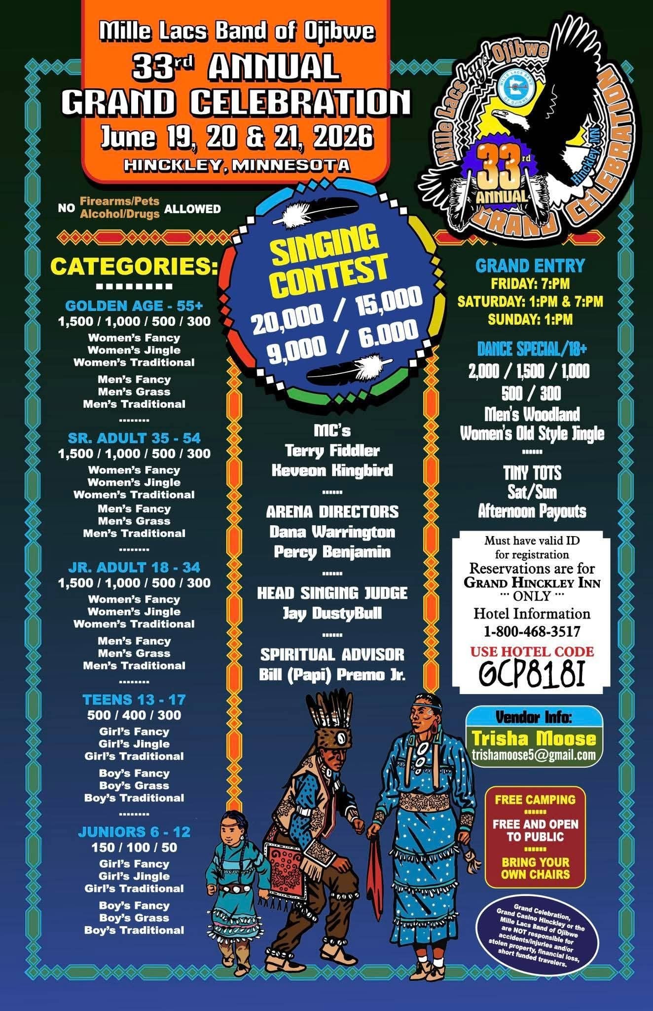 33rd Annual Mille Lacs Band of Ojibwe Grand Celebration 2026