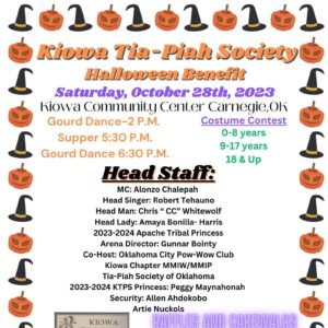 Kiowa Tia-Piah Society Halloween Benefit 2023