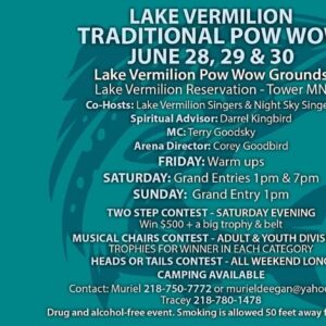 Lake Vermilion Traditional Pow Wow 2024