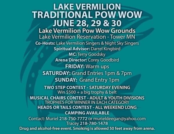 Lake Vermilion Traditional Pow Wow 2024
