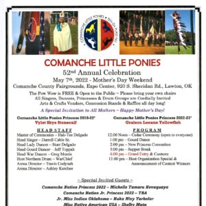 Comanche Little Ponies 52nd Annual Celebration 2022