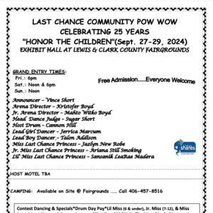 Last Chance Community Pow Wow 2024