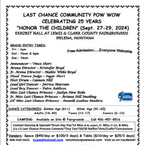 Last Chance Community Pow Wow 2024