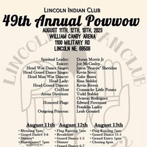 Lincoln Indian Club 49th Annual Pow Wow 2023
