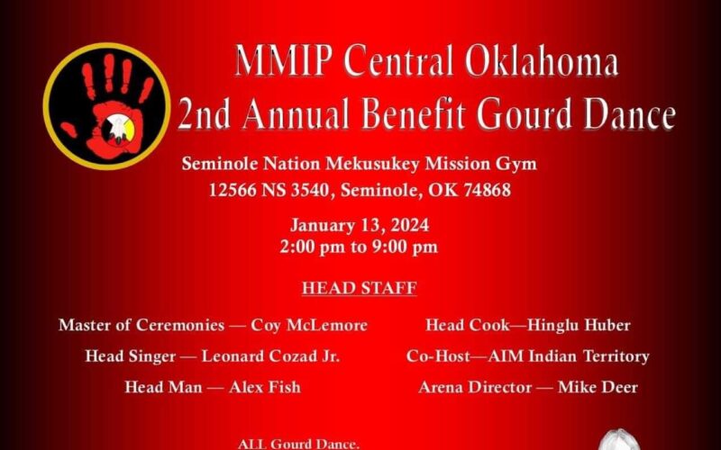 MMIP Central Oklahoma 2nd Annual Benefit Gourd Dance 2024 Pow Wow