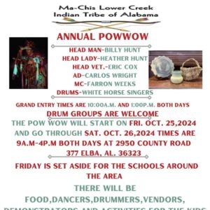 Ma Chis Lower Creek Indian Tribe of Alabama Pow Wow 2024