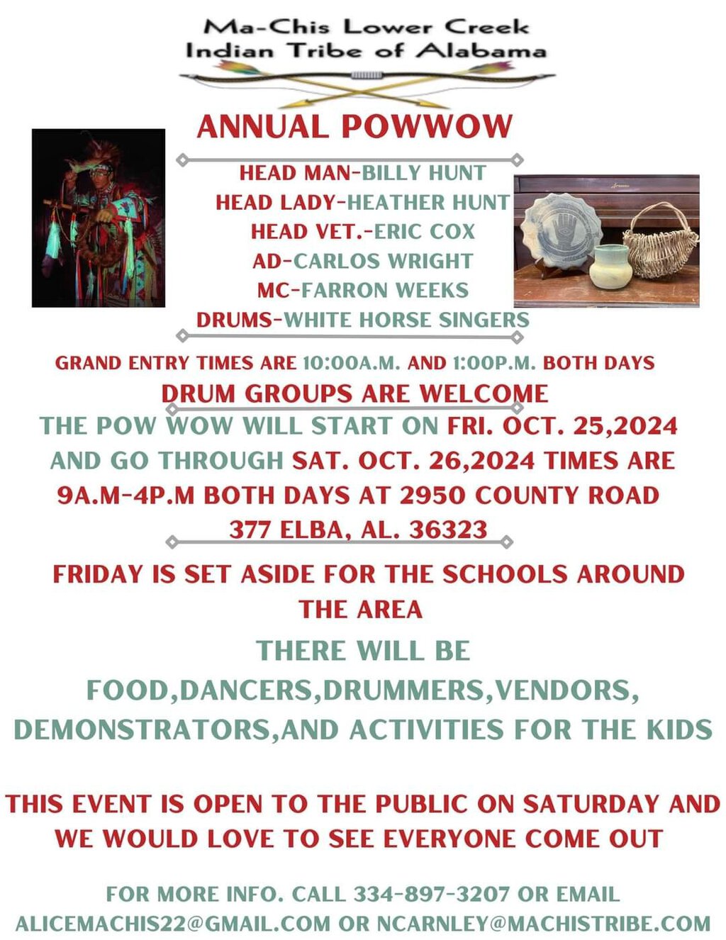 Ma Chis Lower Creek Indian Tribe of Alabama Pow Wow 2024