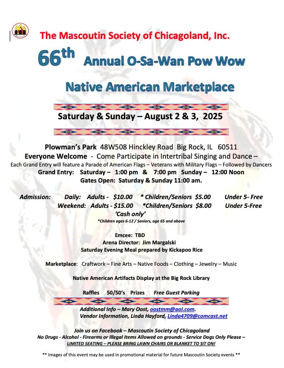 66th Annual O-Sa-Wan Pow Wow 2025