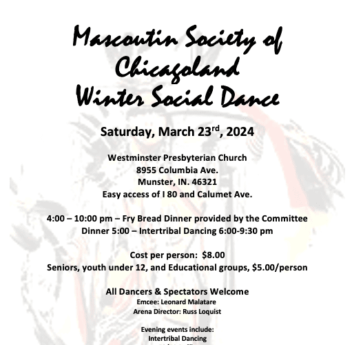 Mascoutin Society of Chicagoland winter Social Dance 2024