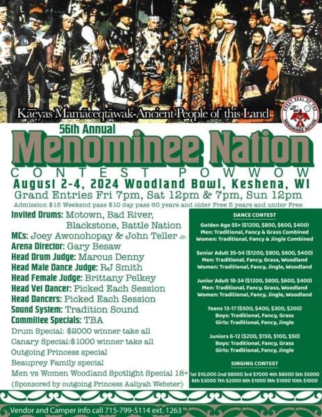 56th Annual Menominee Nation Pow Wow 2024