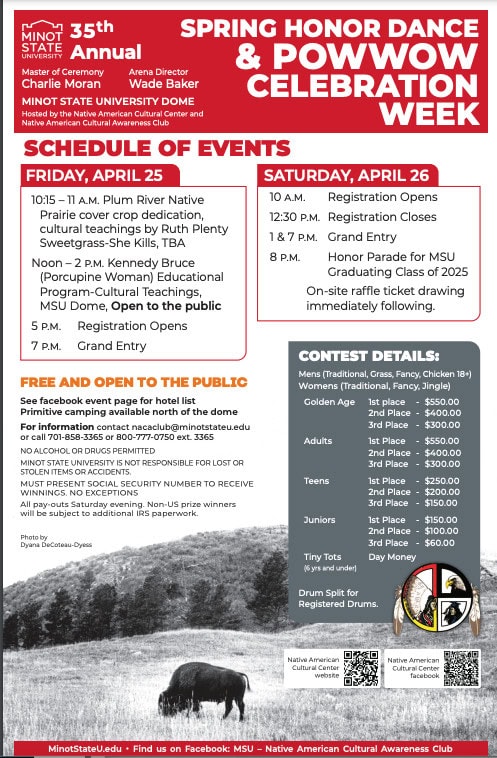 35th Minot State University Annual Spring Honor Dance & Pow Wow Celebration 2025
