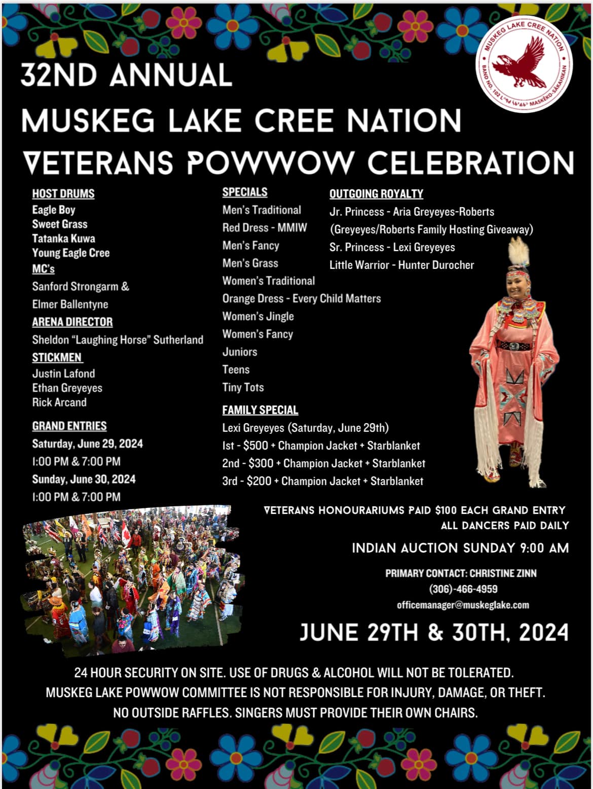 Muskeg Lake Cree Nation Veterans Pow Wow Celebration 2024 Pow Wow